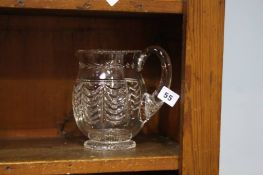 Cut glass water jug