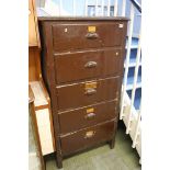 Painted pine chest of drawers