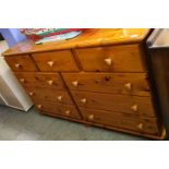 Pine chest of drawers