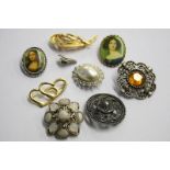 Various brooches