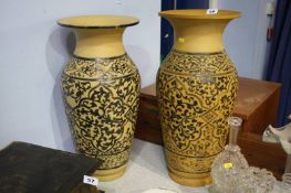 Near pair of vases