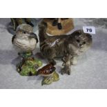Assorted Beswick and a Royal Doulton dog