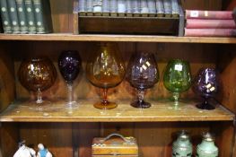 6 Glass vases