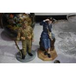2 Royal Doulton figurines 'Homeguard' and 'W.A.A.F