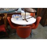 1970's Circular table and chairs