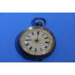 A Continental silver ladies pocket watch