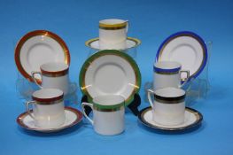 Set of 6 Noritake coffee cans and saucers