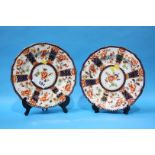 Two Royal Crown Derby plates