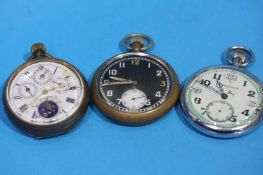 Three various pocket watches