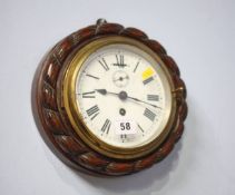 Oak framed rope twist clock