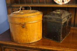 Two hat boxes