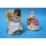 Two Royal Doulton figures 'Cissie' and 'Sweet dreams'