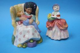 Two Royal Doulton figures 'Cissie' and 'Sweet dreams'