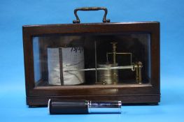 Cased Barograph by Short and Mason of London