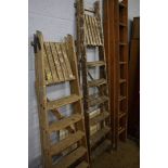 Two pairs of step ladders etc.