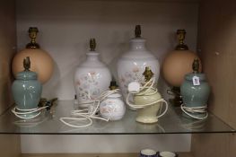 Quantity of Denby lamps and 2 others