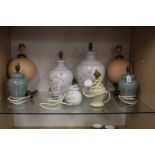 Quantity of Denby lamps and 2 others