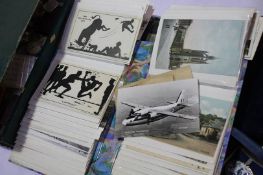 Postcard album and contents