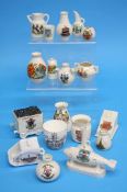 A collection of WH Goss china, Arcadian china etc.