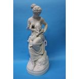 Parian figure group 'Cupid betrayed'