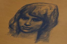 Alf O'Brien (1912-1988) A collection of unframed charcoal drawings, portraits etc.