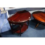 Reproduction mahogany 1/2 moon side table