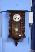 Mahogany cased wall clock