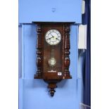 Mahogany cased wall clock