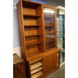 A Danish teak sliding door bookcase (purchased from Heals)