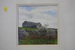 Two watercolours by Paul Morgan Clarke 'Blossom' and 'Snow Flurries' and two watercolours by