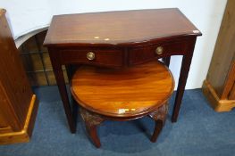 Reproduction mahogany side table