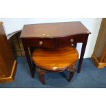 Reproduction mahogany side table