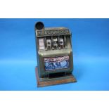 A Buckaroo Bank slot machine money box