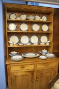 A Burleigh ware blue and white dinner service