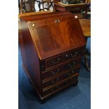 Reproduction mahogany bureau