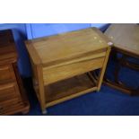 Oak sewing box