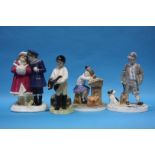 Four Royal Worcester figure groups
