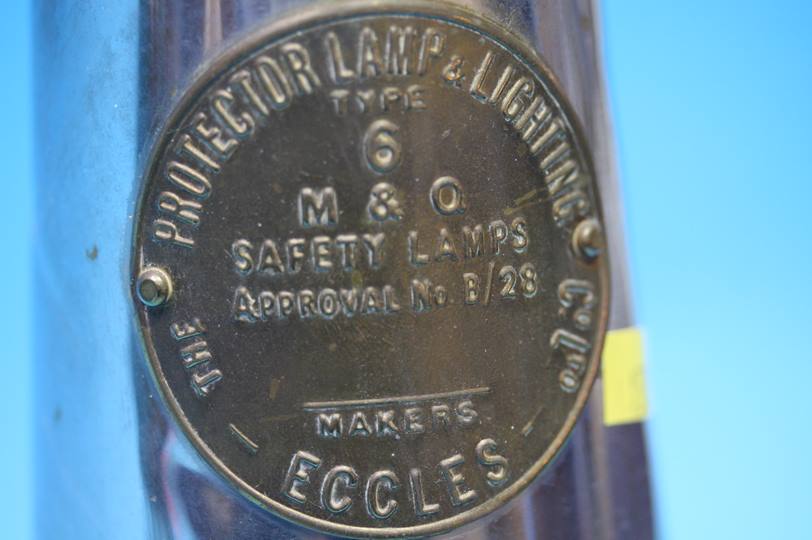 An Eccles miners lamp and two modern lamps - Image 2 of 4