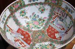 Three large reproduction Oriental bowls