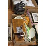 Box of assorted and a samovar