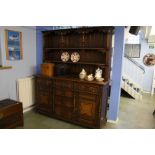 A large oak dresser