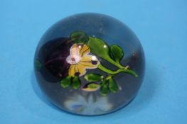 A Baccarat 'Pansy' paperweight circa 1850