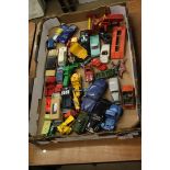 Tray of assorted die cast toys
