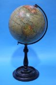 A 'Geographia' 6" Terrestrial globe