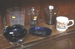 Assorted glass, Whitefriars etc.