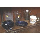 Assorted glass, Whitefriars etc.