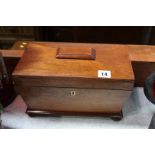 Rosewood tea caddy