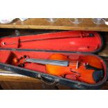 Violin, bow and hard case