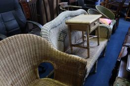 Pair tub chairs, conservatory set etc.