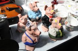 Set of Wade NatWest pigs